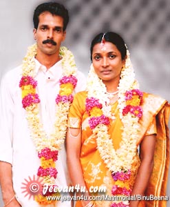 Binu Beena wedding photos at kottayam kerala